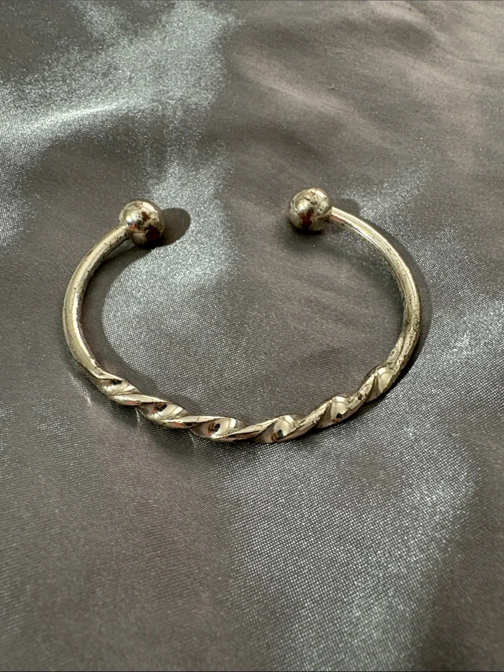 Silver-Tone Twisted Cuff Bracelet - Women Jewelry